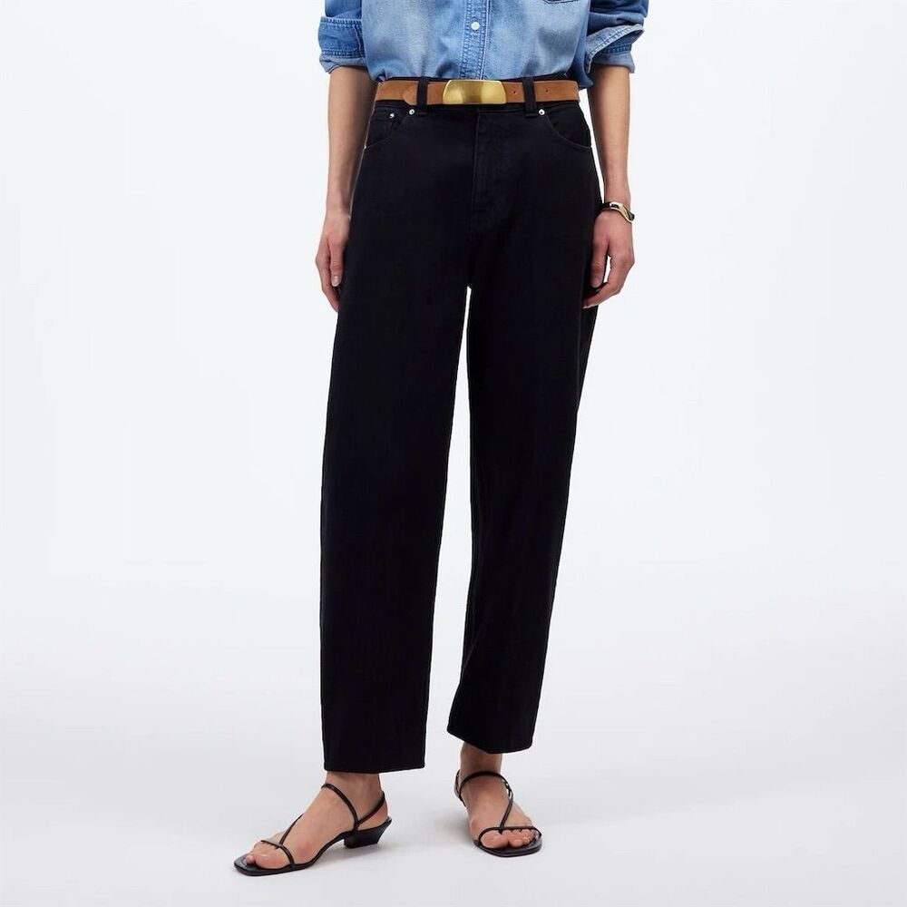 Madewell Black Wide-Leg Jeans